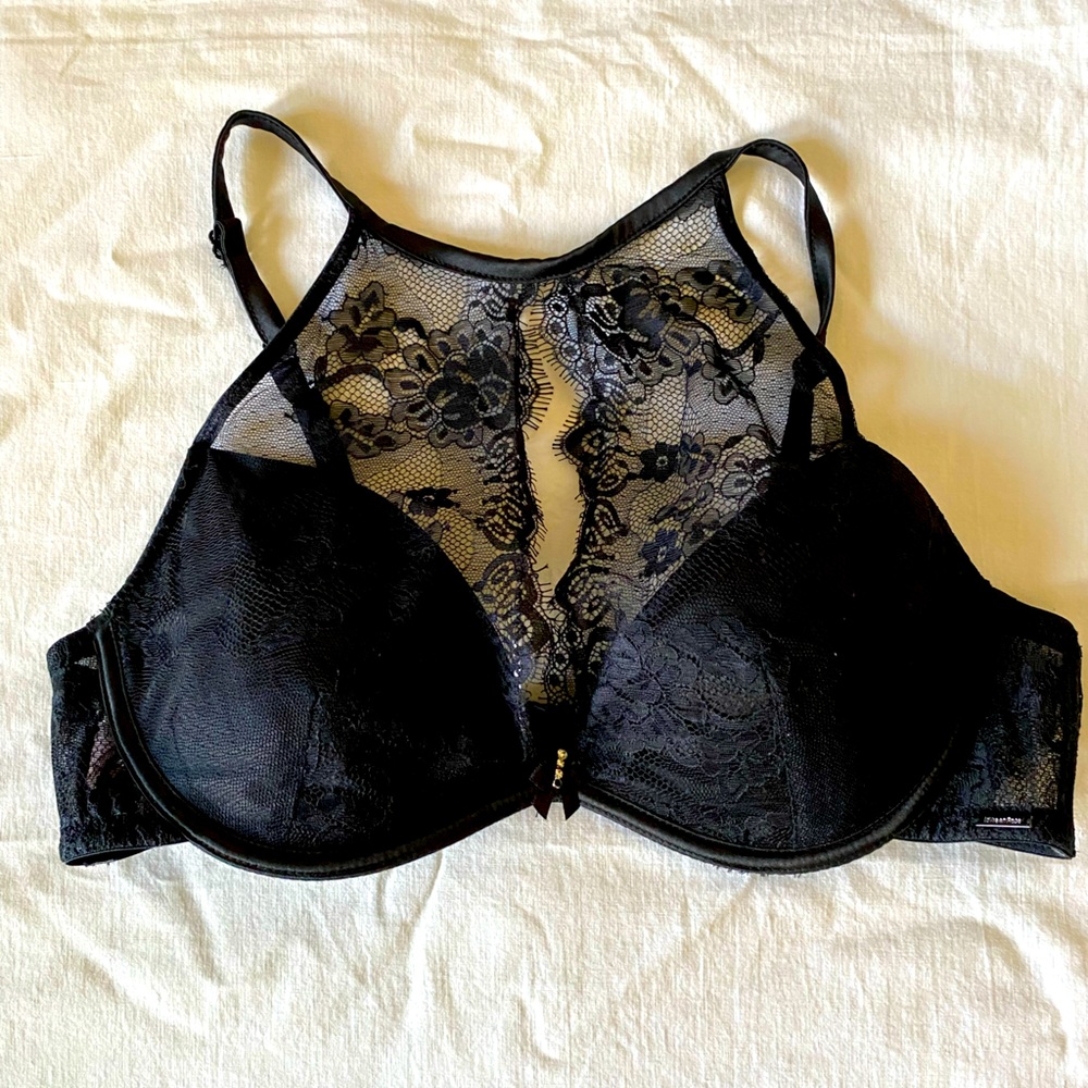 La Vie en Rose Black 34D bra